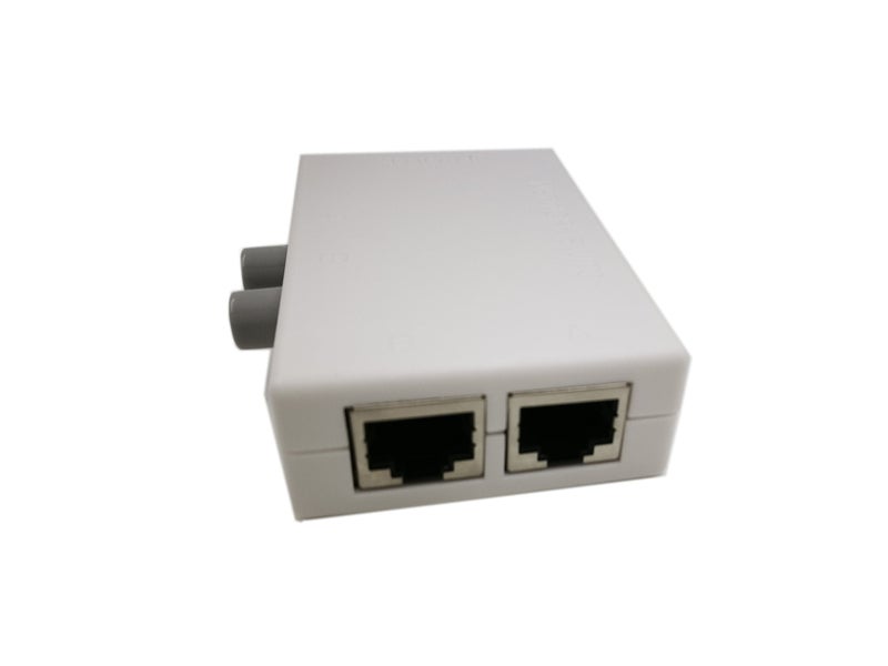 SinLoon RJ45 Splitter Selector Switch, 2 Ports Network Switch Splitter Selector Hub 2-in 1-Out or 1-in 2-Out 100M t 2-Way RJ45 Ethernet Network SinLoon Push Button Metal Mini Switch Box - Image 4